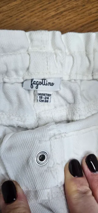 Set bambina felpa zara BALLET TEAM e jeans bianchi