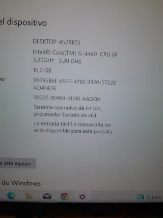 Ordenador Asus i5 Negro
