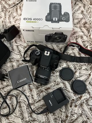 Kit Cámara Canon EOS 4000D Negra