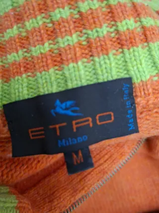 Jersey Etro Caballero Naranja