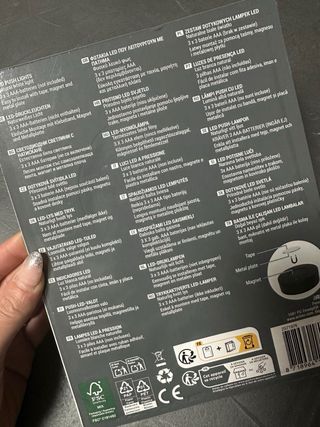 Luci LED adesive magnetiche (3 pezzi)