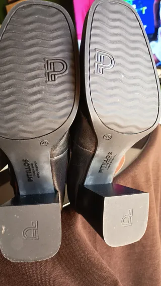 Zapatos Pitillos Mercedes Piel Tacón Altos Nuevos