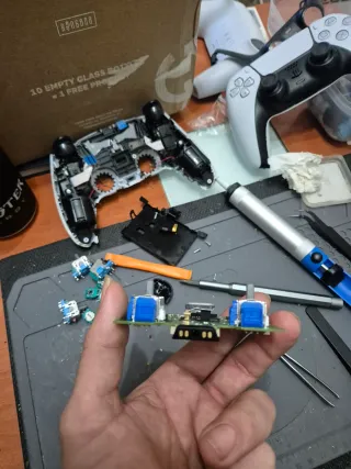 2 Mandos ps5 reparado sticks TMR KS Magnéticos