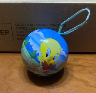 Pack 5 cajas/bolas navidad metálicas para el árbol