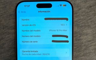 iPhone 16 Pro Max 256GB Batería 100% + Garantía