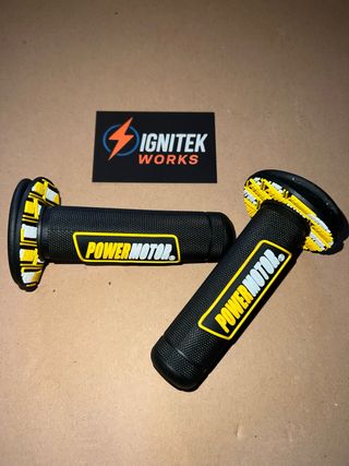 Puños moto amarillos nuevos