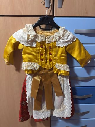 traje fallera niña de 1 a 2 años