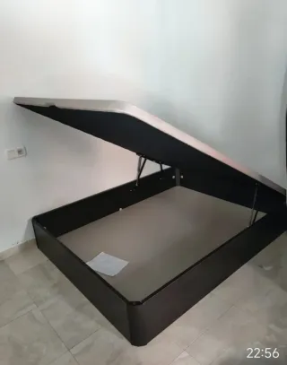 Canapé abatible cama madera y metal