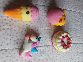 4 Muñecos Esponjosos Nuevos