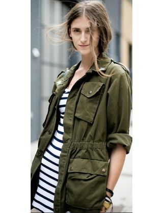 Chaqueta verde militar italiana