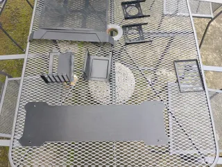 Case PC Rajintek Iris Evo Nero pezzi mancanti