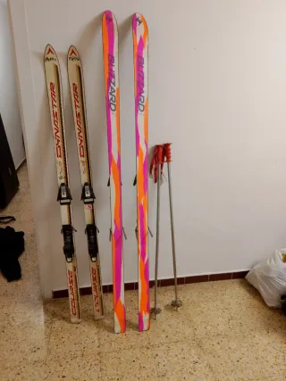 Sci Dynastar e Blizzard con bastoncini