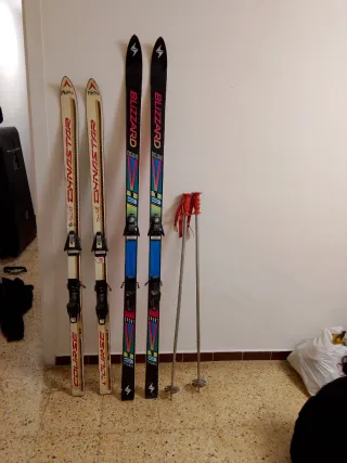 Sci Dynastar e Blizzard con bastoncini