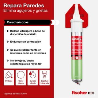 Masilla Adhesiva Repara Paredes Fischer