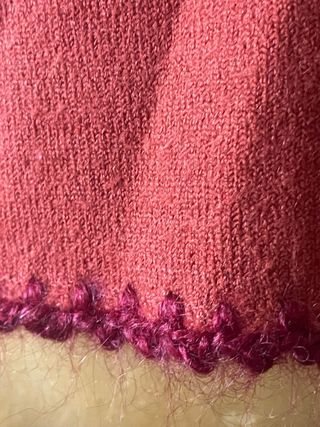 Blusa Lana Mangas 3/4 Patchwork Talla XL