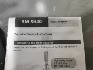 Adaptador Shimano SM-SH40 para calas SPD