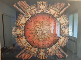 Cornice in legno 163x112x4cm e papiro 144x90cm