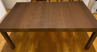 Mesa extensible comedor marrón