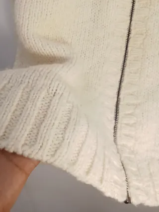 Jersey de lana Energie con cremallera y estampado