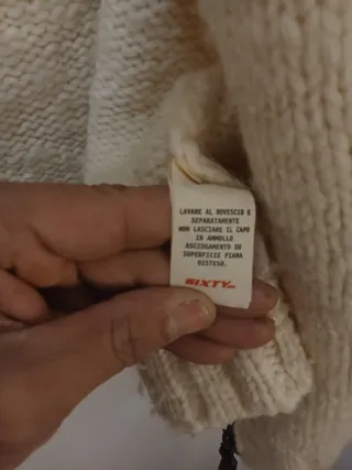 Jersey de lana Energie con cremallera y estampado