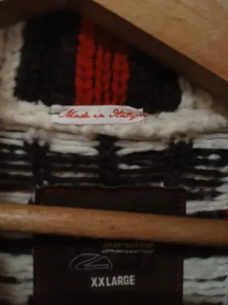 Jersey de lana Energie con cremallera y estampado