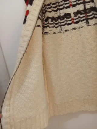 Jersey de lana Energie con cremallera y estampado