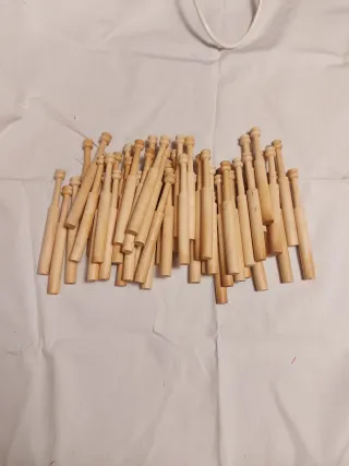 Bolillos de madera para encaje