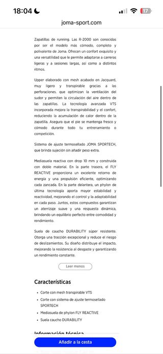 Zapatillas Joma R2000 Blancas y Doradas