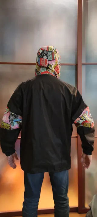 K-Way Vintage Anni 80 Giacca Multicolor