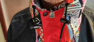 K-Way Vintage Anni 80 Giacca Multicolor