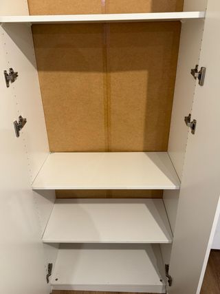 Armario alto blanco madera gran capacidad