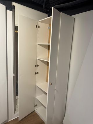 Armario alto blanco madera gran capacidad