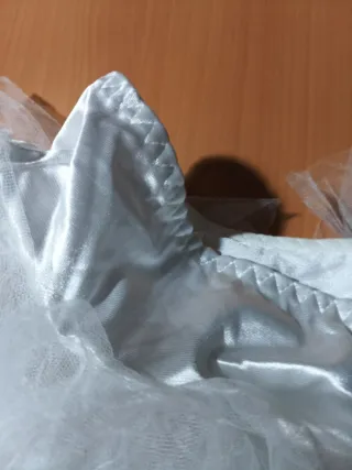 Falda corta tul blanca