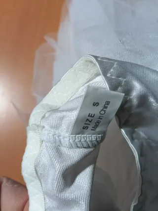 Falda corta tul blanca