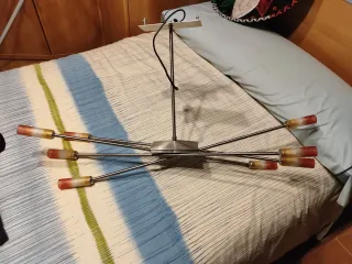 Lámpara de techo moderna metal y cristal