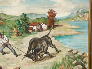 Quadro olio su legno 60x60