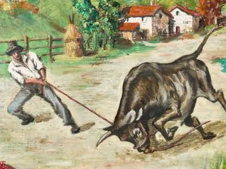 Quadro olio su legno 60x60