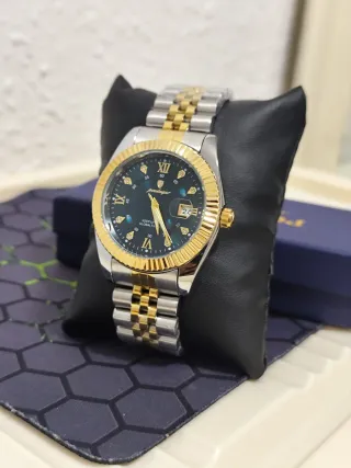 Reloj poedagar Hombre Oro y Plata