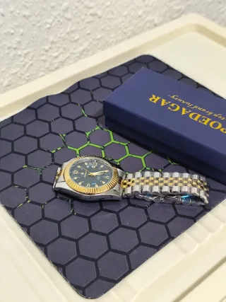 Reloj poedagar Hombre Oro y Plata