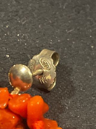 Orecchini corallo arancione e rosso