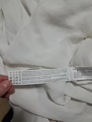 Blusa Zara Talla XL Blanca