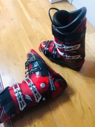 Botas de esquí Salomon rojas
