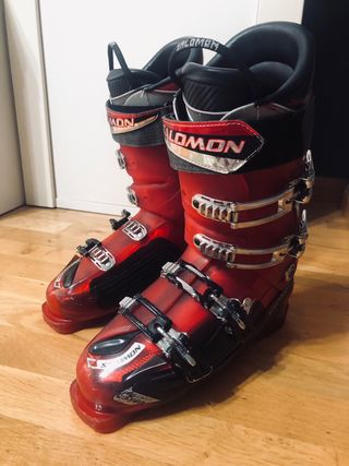 Botas de esquí Salomon rojas