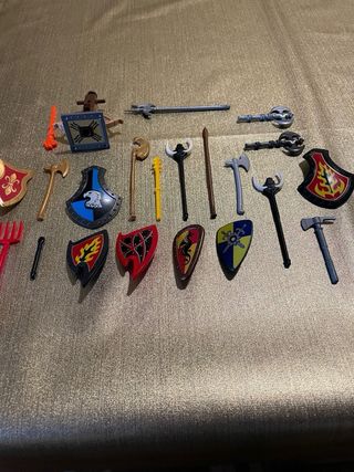 Playmobil Guerrero y Accesorios Medievales