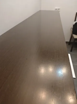 Mueble bar madera y cristal