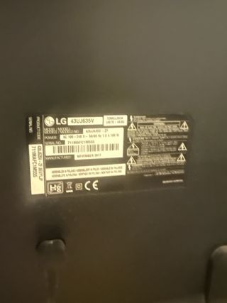 URGE LG TV 43 Led Perfecto estado