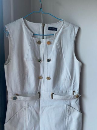 Vestido Blanco Pedro del Hierro Talla 42