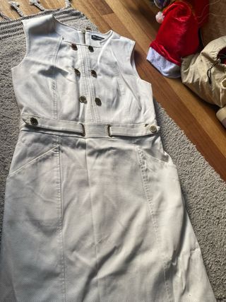 Vestido Blanco Pedro del Hierro Talla 42