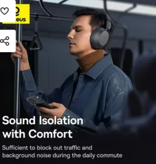 Cascos Bluetooth Baseus Negros