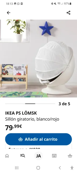 Silla Huevo Ikea PS Lomsk